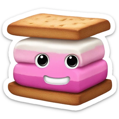 Pink smore sticker