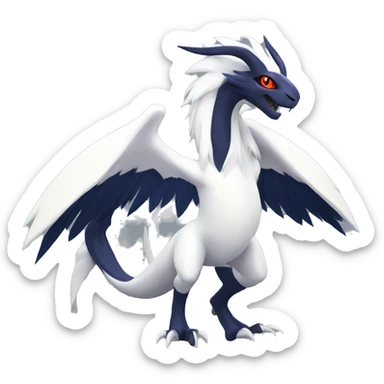 Edgy Cool Nargacuga-Absol-Pokémon Full Body Detailed High Quality sticker