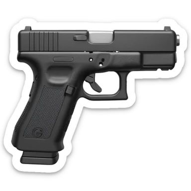 Gen 5 Glock with a Switch button on the back  sticker