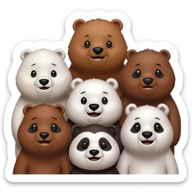 we bare bears sticker