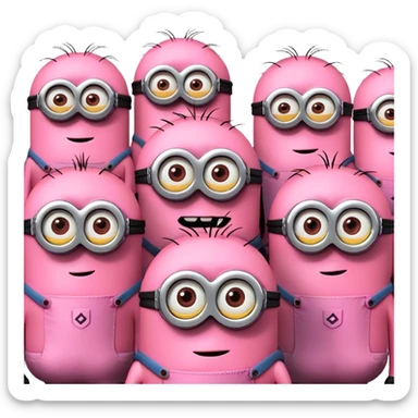 Minions rosa sticker