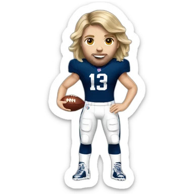 taylor swift as a nfl player sticker