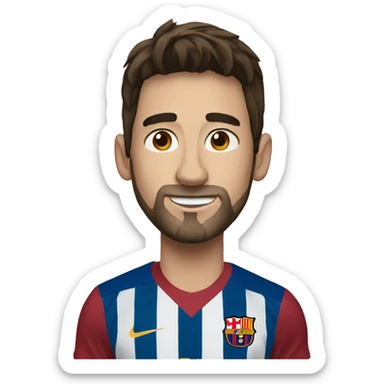 a person wo like messi sticker