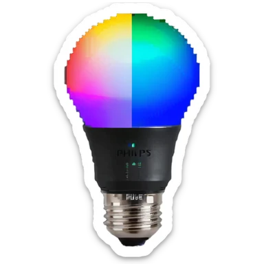 Philips Hue color-changing smart bulb with wireless connectivity sticker