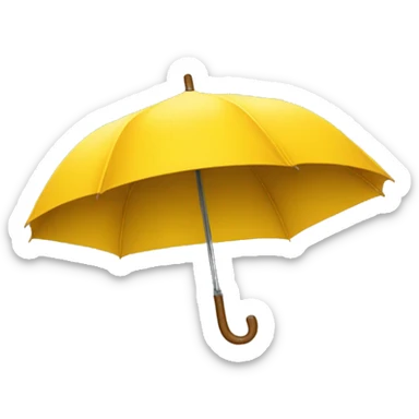 Guarda chuva amarelo  sticker