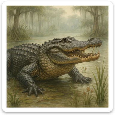 Alligator sticker