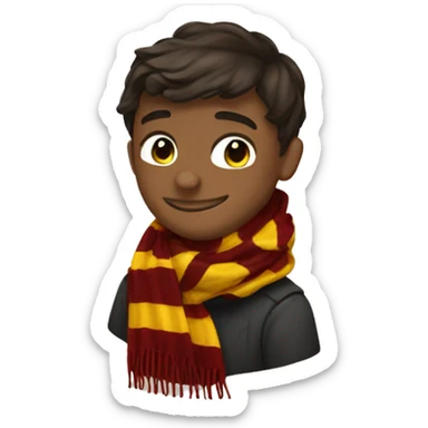 Hogwarts scarf sticker