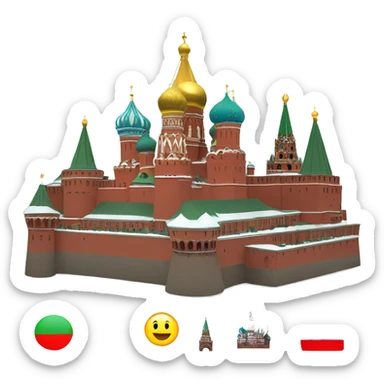 Moscow kremlin  sticker