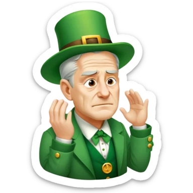 Sad Leprechaun sticker