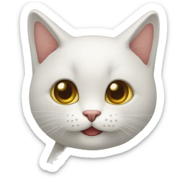 Un chat habillé en humain  sticker