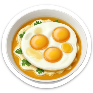 nasi sup + telur mata sticker