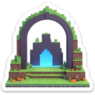 Minecraft End portal sticker
