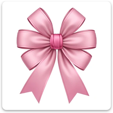 sakura flower with a bow sticker