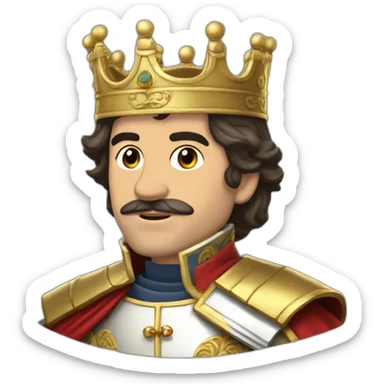 rey Alfonso IX de León España sticker
