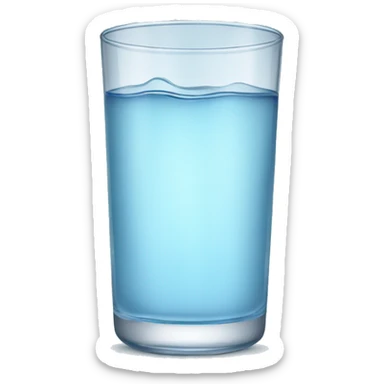 glass of water sticker