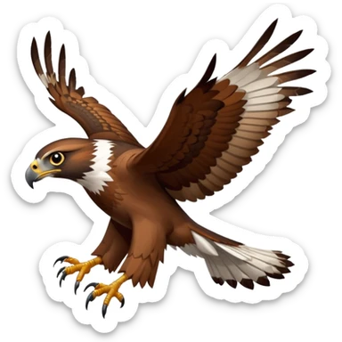 A mountain hawk sticker