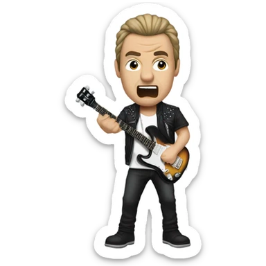 Josh Blankenship as the lead singer of Creed sticker