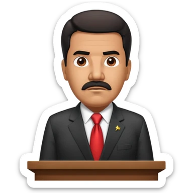 Nicolás maduro en el púlpito  sticker