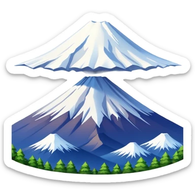 Fuji mountain sticker