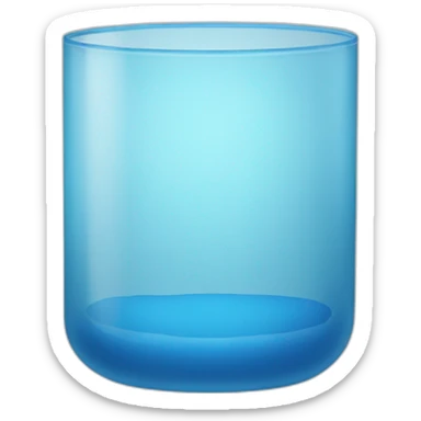 closed off glass and blue color sticker