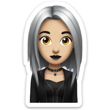 Goth girl sticker