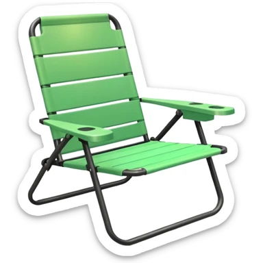green lawn chair sticker