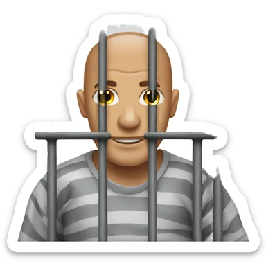 prison bars sticker