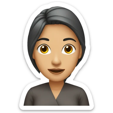 Mujer asombrada pelirroja sticker