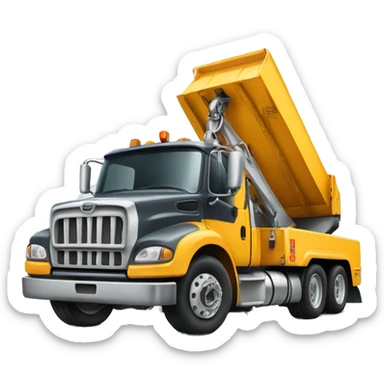 tow truck with loading space  sticker