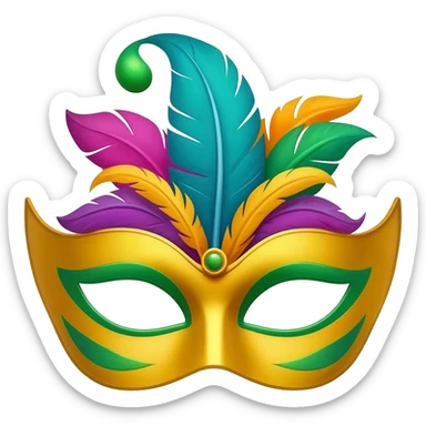brazil carnival masks sticker