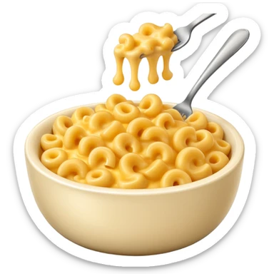 mac and cheese no fork sticker
