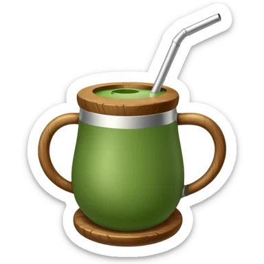 Argentine mate, traditional folk drink sticker