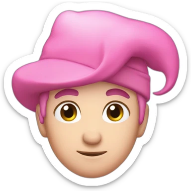 Schtroumpf pink sticker