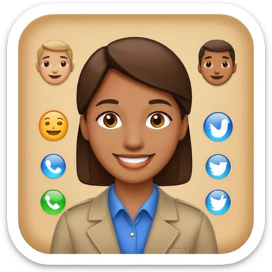 interesting museum guide face sticker