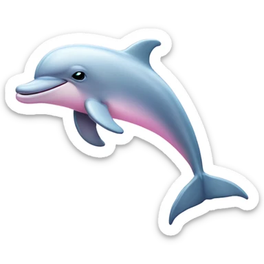 Pastel-pink-colors-dolphin sticker
