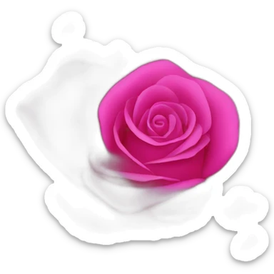 iPhone rose fuchsia sticker