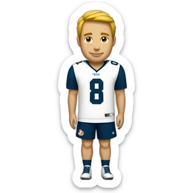 Jersey foot eight sticker