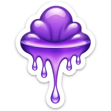 glitter purple remedy sticker