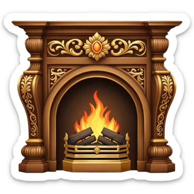 fireplace mantle sticker