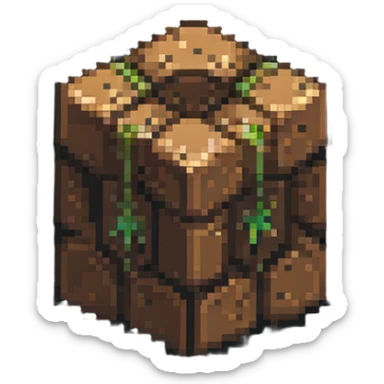 minecraft dirt block sticker