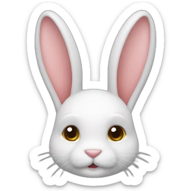 Lapin oreille tombante sticker