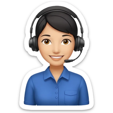 Sales women specialist in shipping sticker