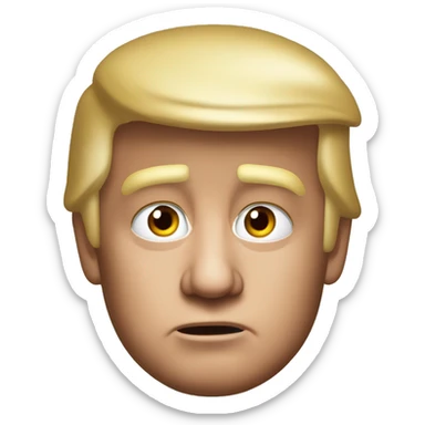 confused Donald Trump 2024 photorealistic  sticker