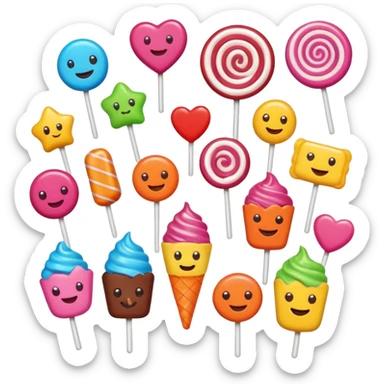 personified candy sweet treats sticker