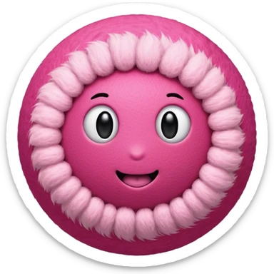 Pink tenis ball sticker