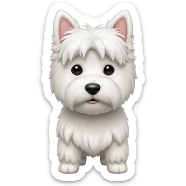 Westie dog sticker