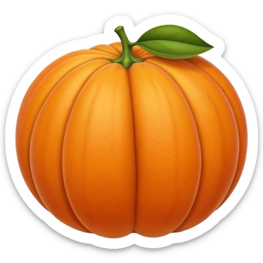 Muscle Orange Fruit sticker