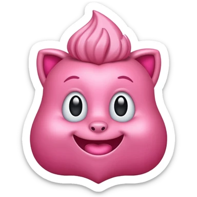 un moño rosado sticker