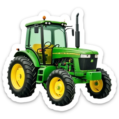 Tractor - John Deere 5055E (Model Year: 2021) (Iconic colour: Green with yellow) sticker