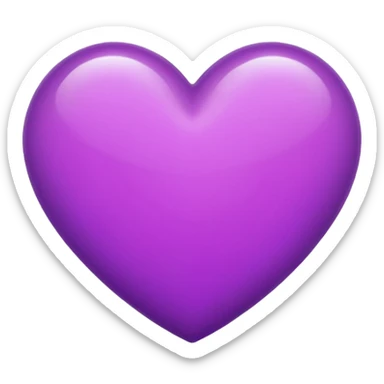 purple heart emoji sticker